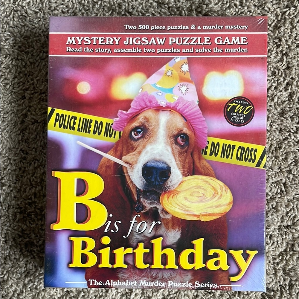 B is for Birthday Mystery Jigsaw Puzzle Game